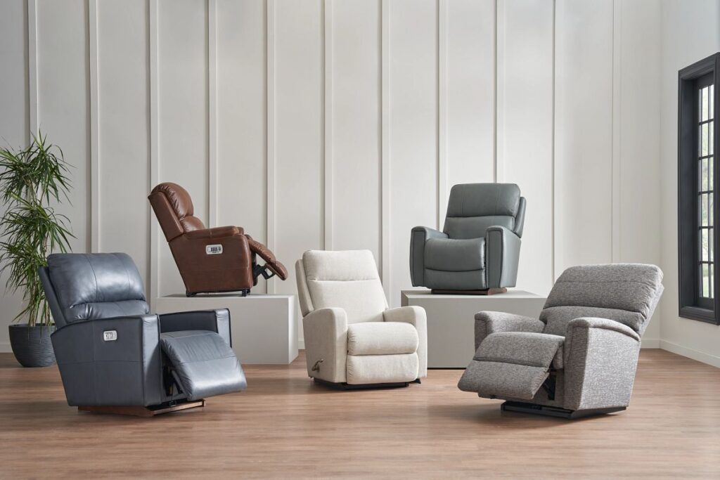 A variety of recliners