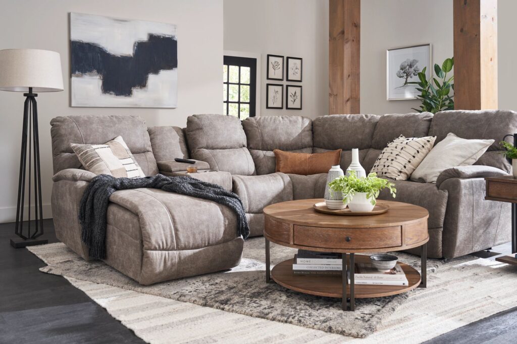 Sectional sofa in a living room setting