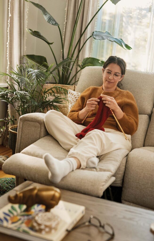 reclining chair in a home